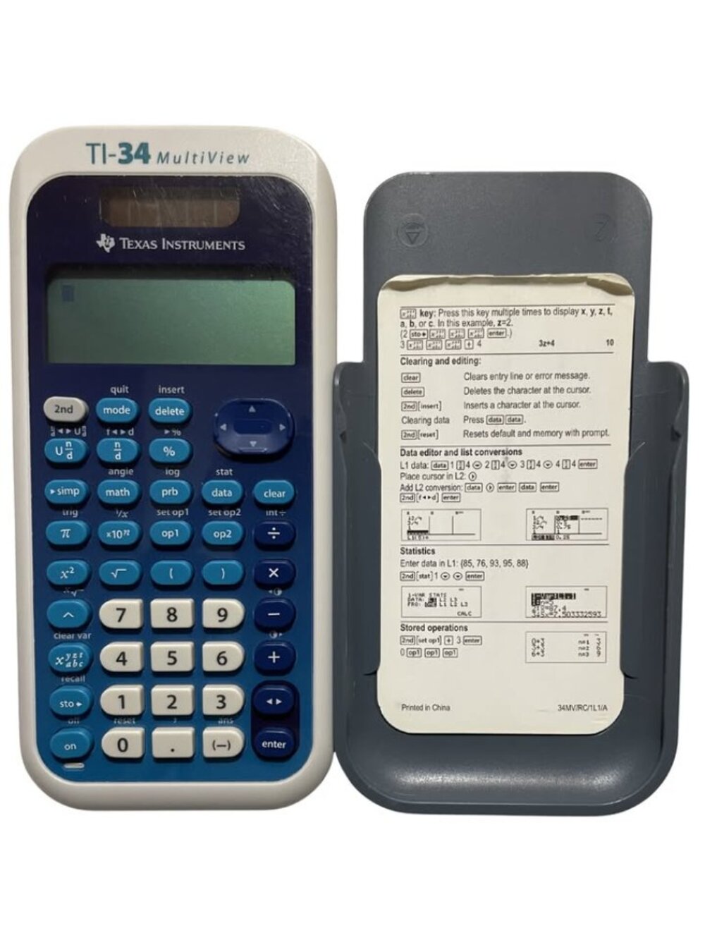 Texas Instruments TI-34 MultiView Scientific Calculator 4-Line MathPrint